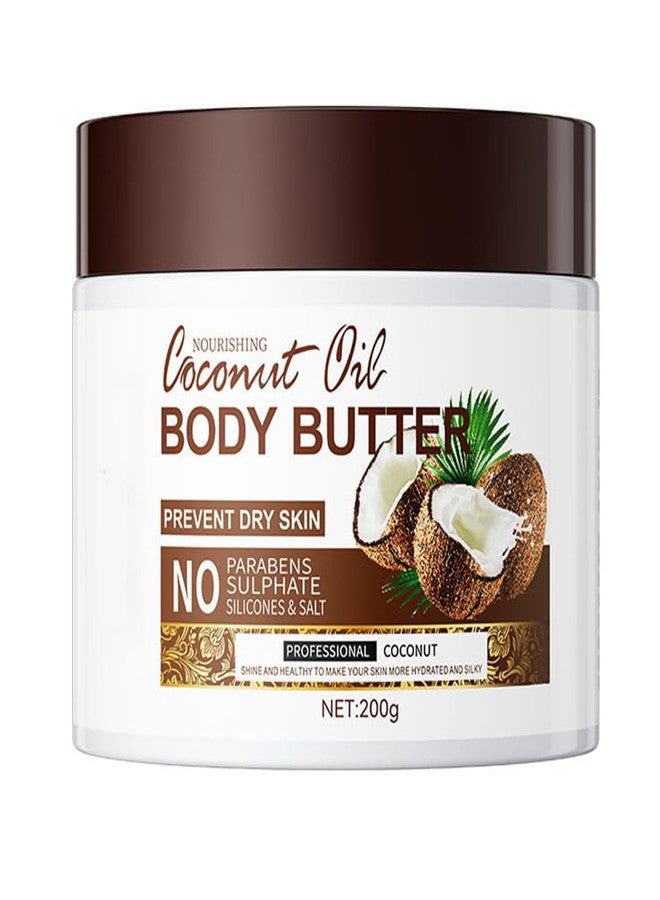 Grospe Coconut Body Butter for Dry Skin, Hand & Body Moisturizer with Organic Coconut Oil, Body Moisturizer for Smooth and Radiant Skin, 24-Hour Moisture Skin Care Coco Butter Body Lotion - Image 1